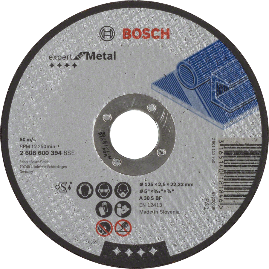 Levně BOSCH Expert for Metal rovný dělící kotouč na kov 125mm (2.5 mm)