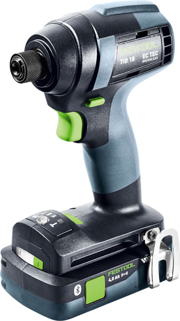 FESTOOL TID 18 HPC 4,0 I-Plus (2x4Ah) 1/4" aku rázový utahovák - 180 Nm