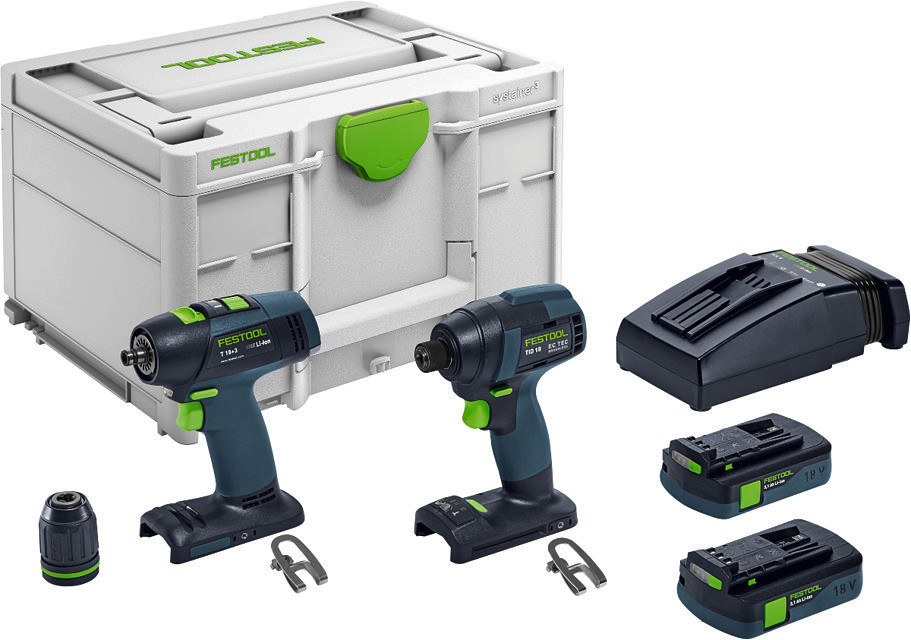 FESTOOL TID 18 HPC 4,0 I-Set T18 combo sada