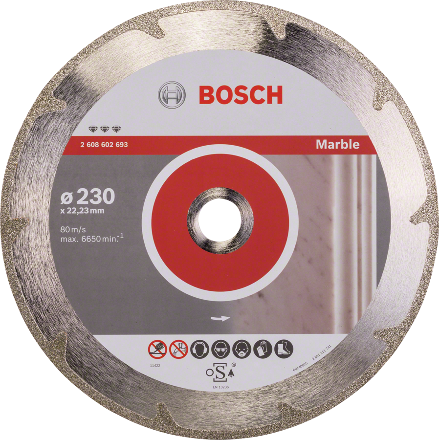 BOSCH 230x22,23mm DIA kotouč na čisté řezání mramoru Best for Marble (2,2 mm)