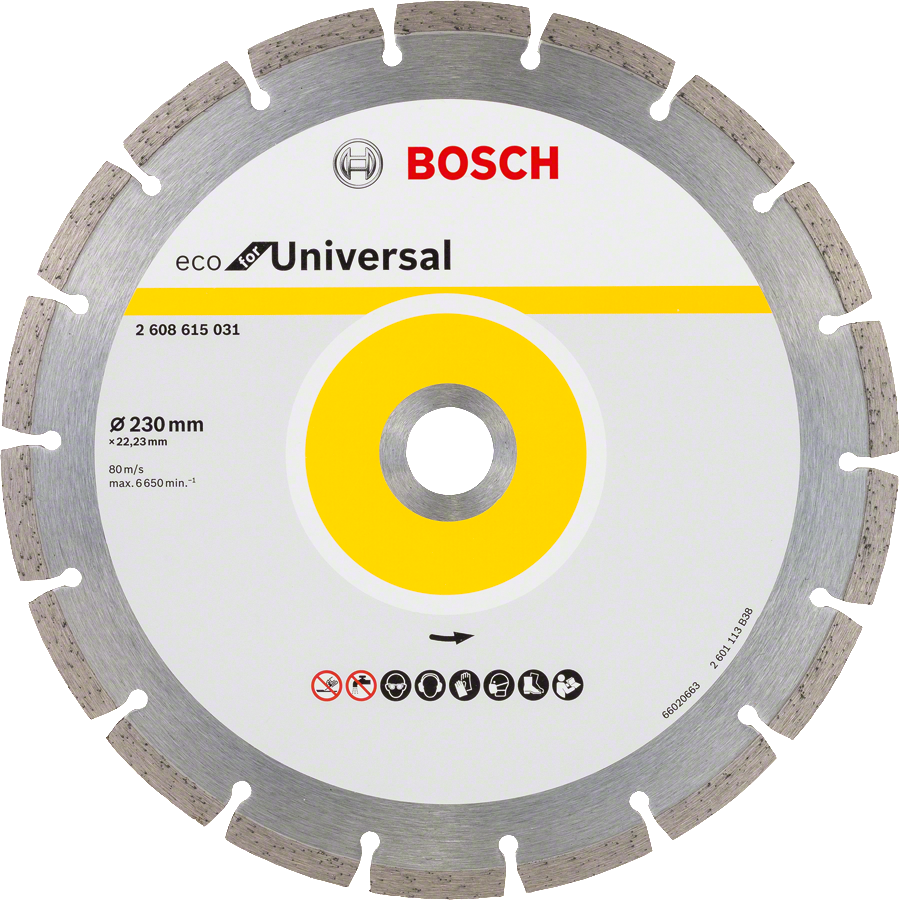 Levně BOSCH 230x22,23mm diamantový kotouč ECO for Universal (2.6 mm)