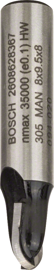 BOSCH 8x9,2mm žlábkovací fréza s vnitřním zaoblením (stopka 8 mm)