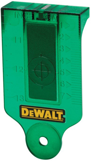 Levně DeWALT DE0730G zaměřovací karta pro zelené lasery