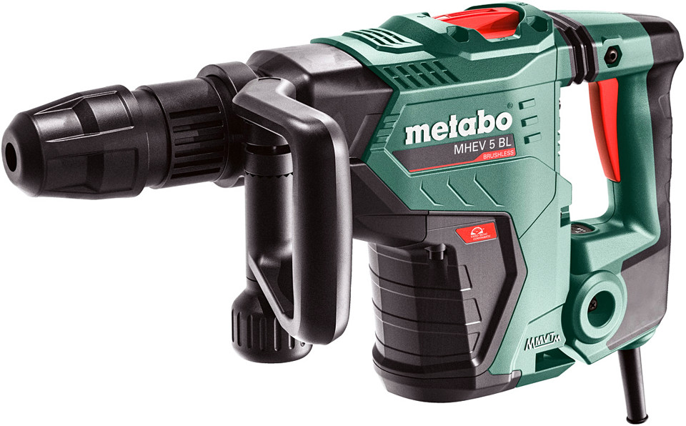 METABO MHEV 5 BL bezuhlíkové sekací kladivo SDS Max (1150W/8,7 J)