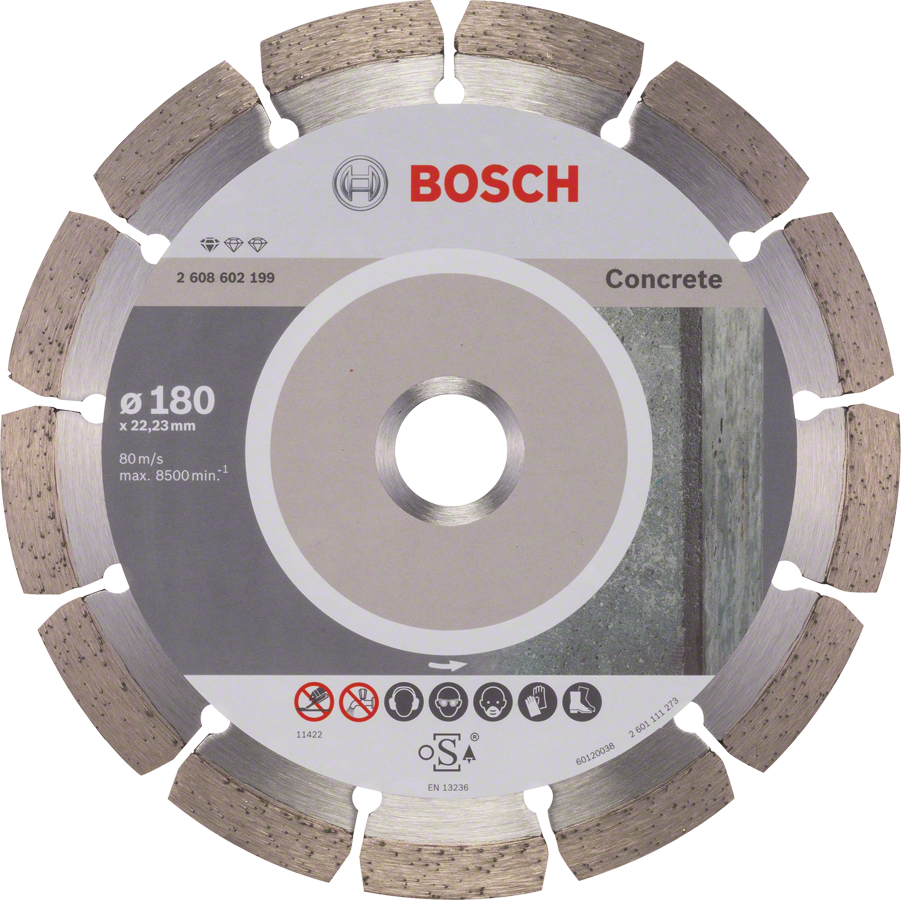 Levně BOSCH 180x22,23mm DIA kotouč na řezání betonu Standart for Concrete 180mm (2 mm)