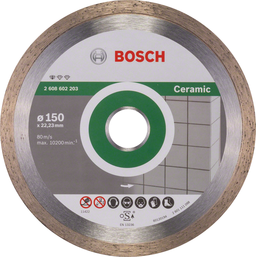 Levně BOSCH 150x22,23mm diamantový kotouč na dlaždice Professional for Ceramic (1,6 mm)