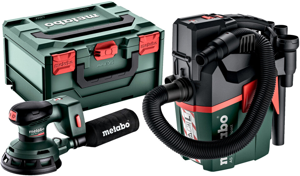 METABO SXA 18 LTX 125 BL + AS 18 L PC