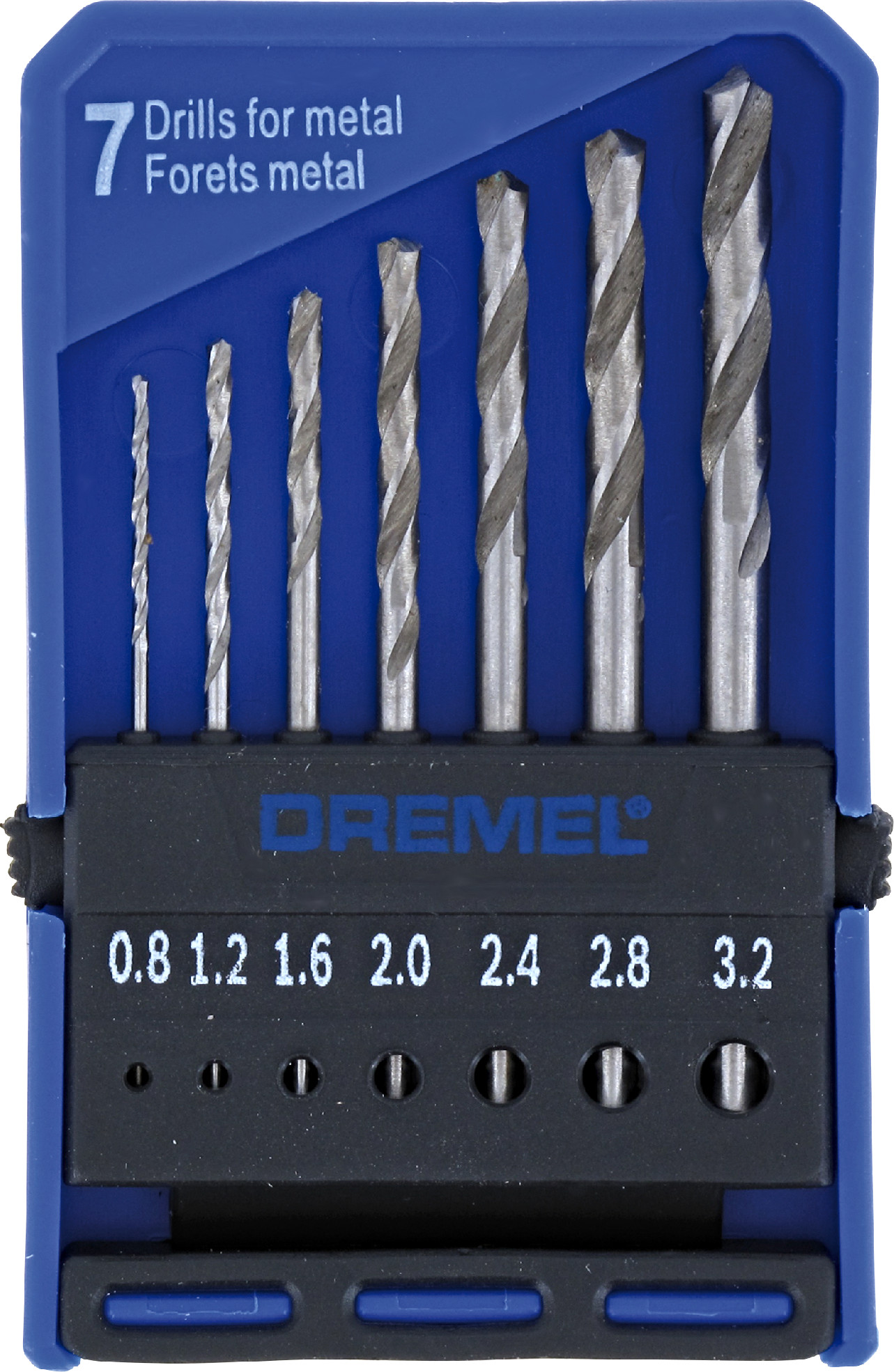 Levně DREMEL 628 7dílná sada vrtáků 0,8 - 3,2 mm