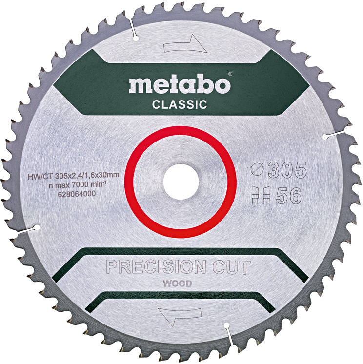 Levně METABO 305x30mm (WZ56) pilový kotouč na dřevo Precision Cut Wood Classic