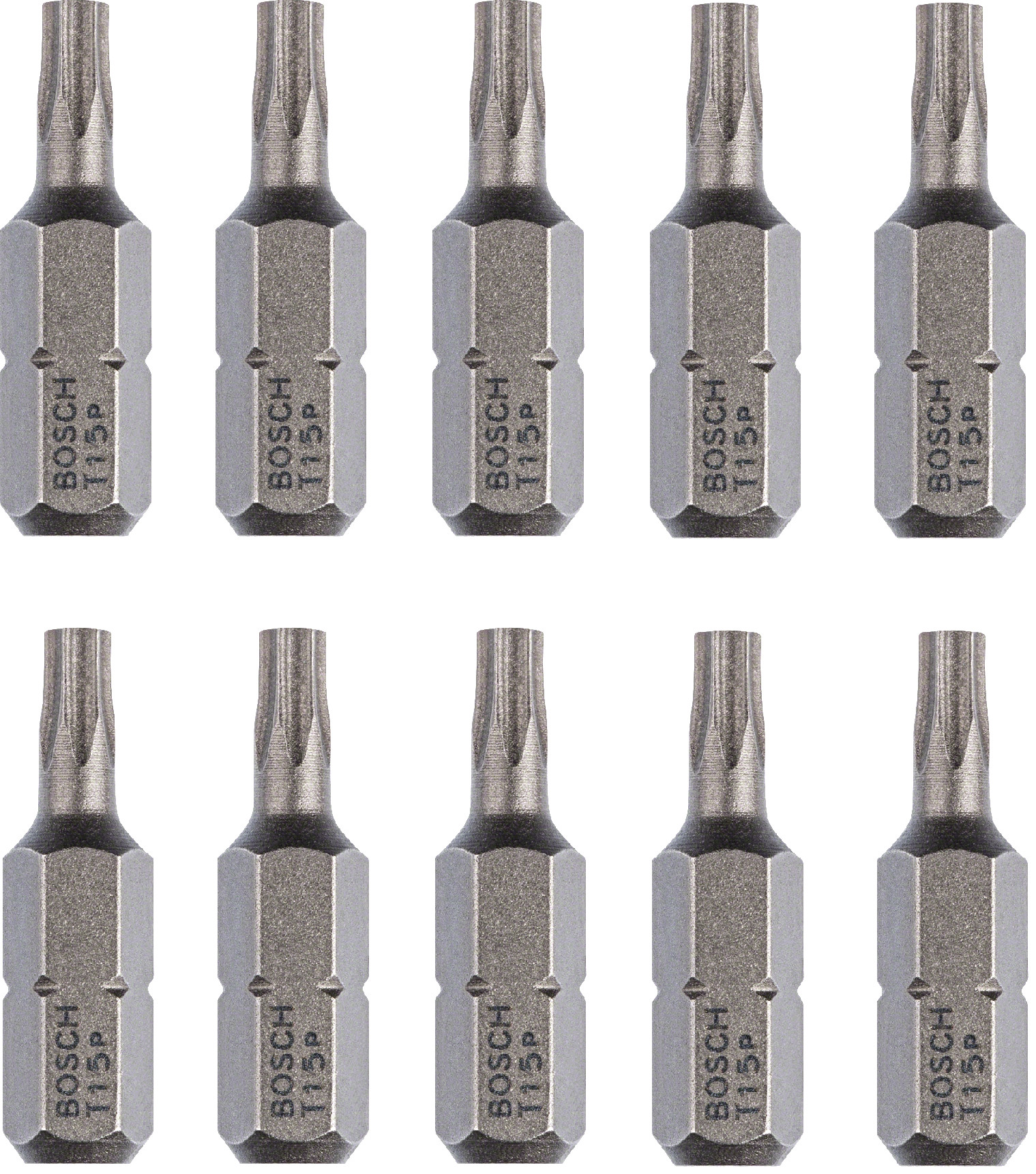 Levně BOSCH šroubovací bit Torx Extra-Hart T15 25mm (10 ks)