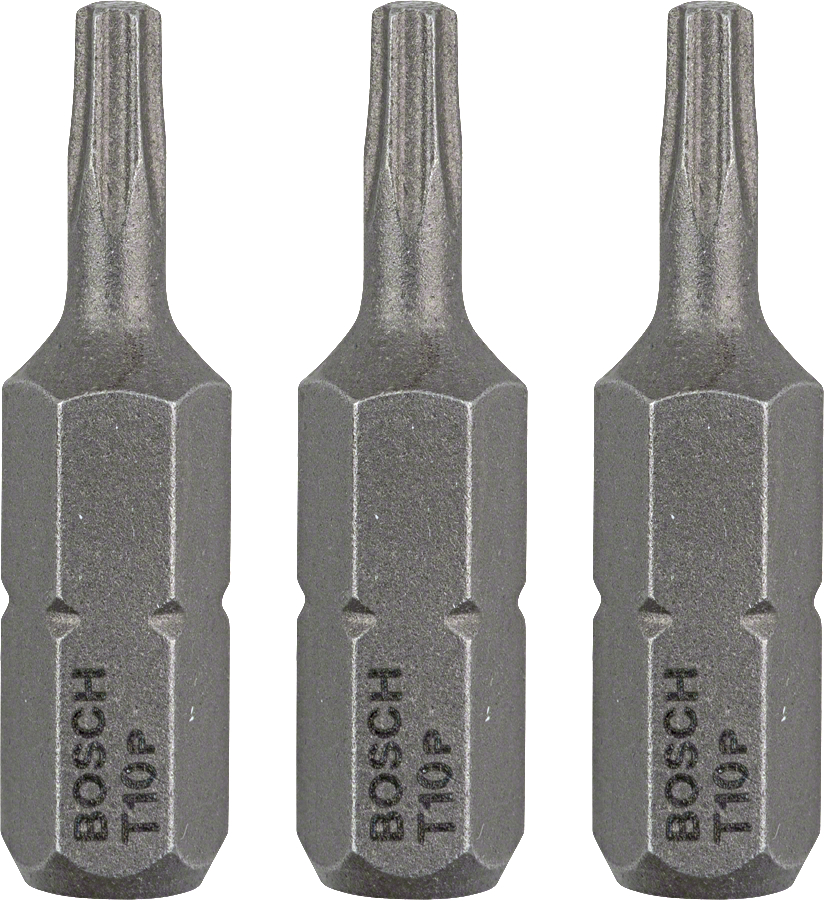 Levně BOSCH 25mm šroubovací bit Torx Extra-Hart T10 (3 ks)