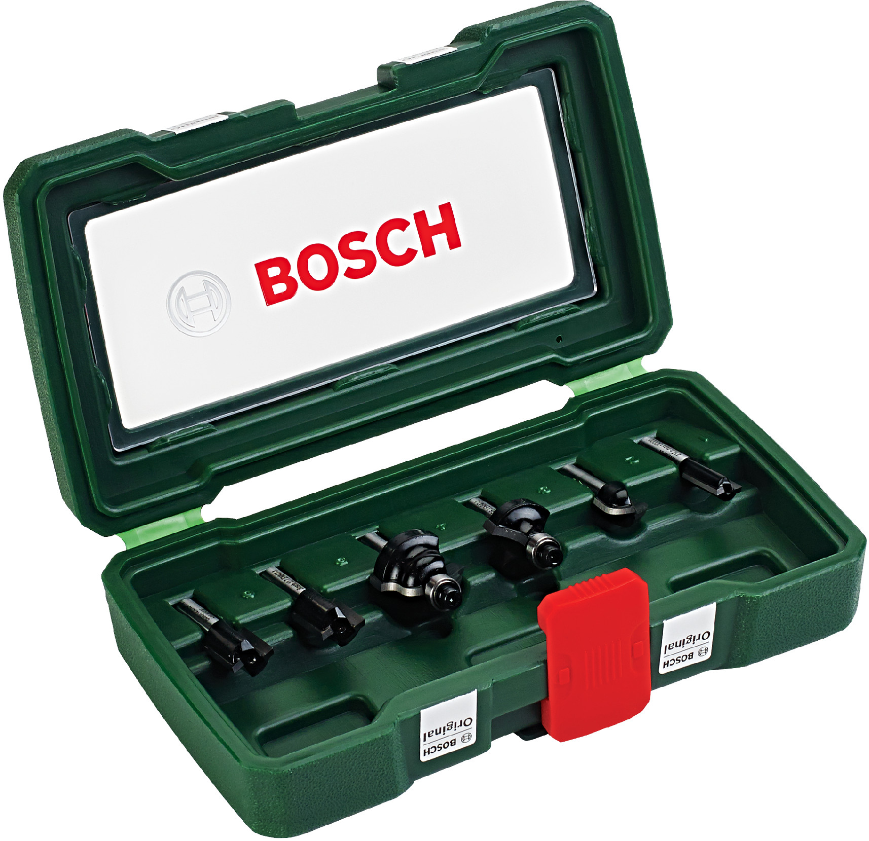 Levně BOSCH 6dílná sada tvárových fréz TC (1/4" stopka)