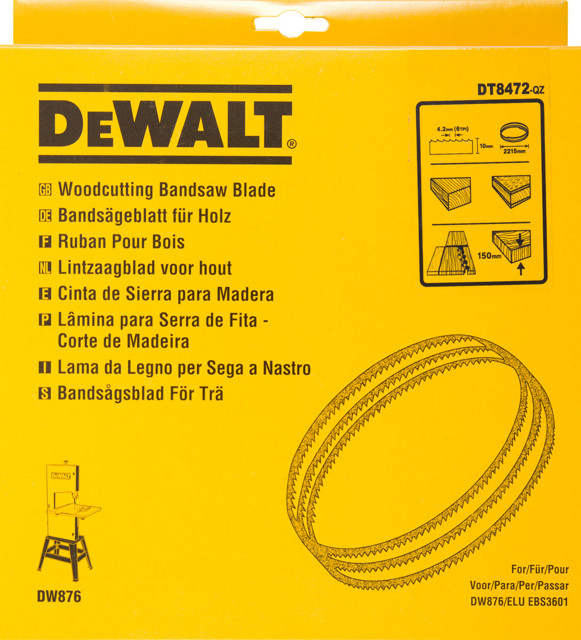 DeWALT DT8472 pilový pás, dřevo, plasty, pro DW876 10 mm