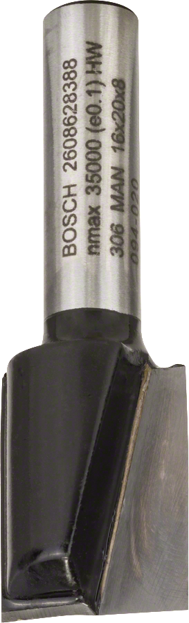 BOSCH 16x19,6mm drážkovací fréza Standard for Wood (stopka 8 mm)