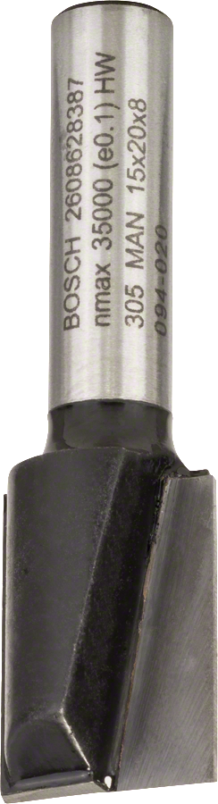 BOSCH 15x19,6mm drážkovací fréza Standard for Wood (stopka 8 mm)