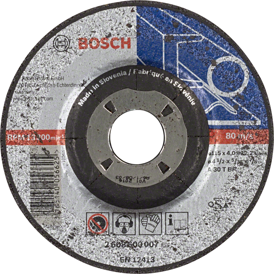 BOSCH 115x22,23mm brusný kotouč na kov Expert for Metal (4 mm) - profilovaný