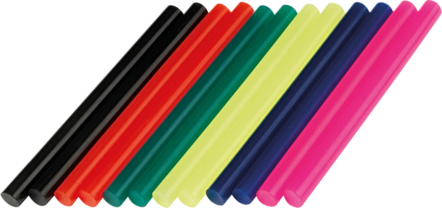 Levně DREMEL GG05 7x100mm barevné lepicí tyčinky - 12 kusů v balení
