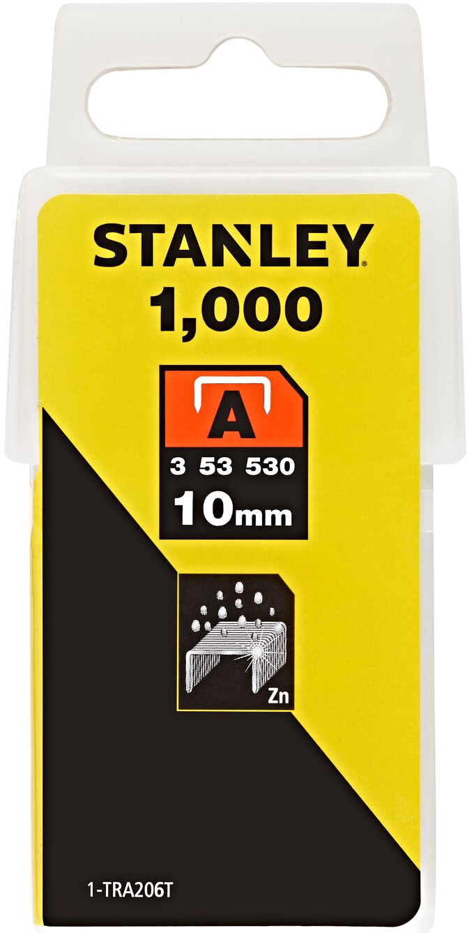 STANLEY 1-TRA206T spony LD typ A - 11,3 mm, délka 10 mm, 1000 ks