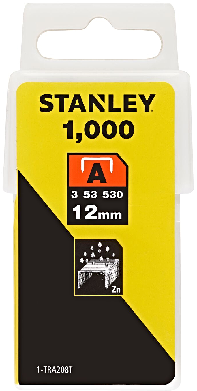 Levně STANLEY 1-TRA208T spony LD typ A - 11,3 mm, délka 12 mm, balení 1000 ks