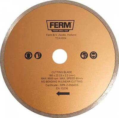 Levně FERM TCA1004 180mm diamantový kotouč pro TCM1010 (FTZ-600)