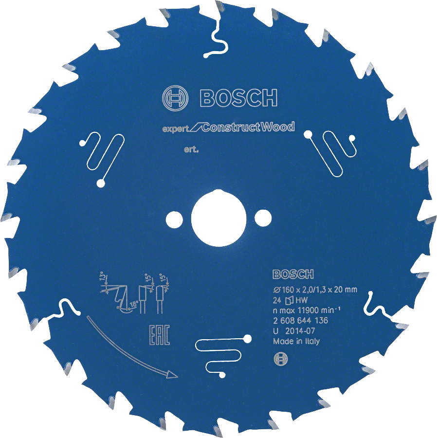 BOSCH Expert for Construct Wood 160x20mm | 24Z