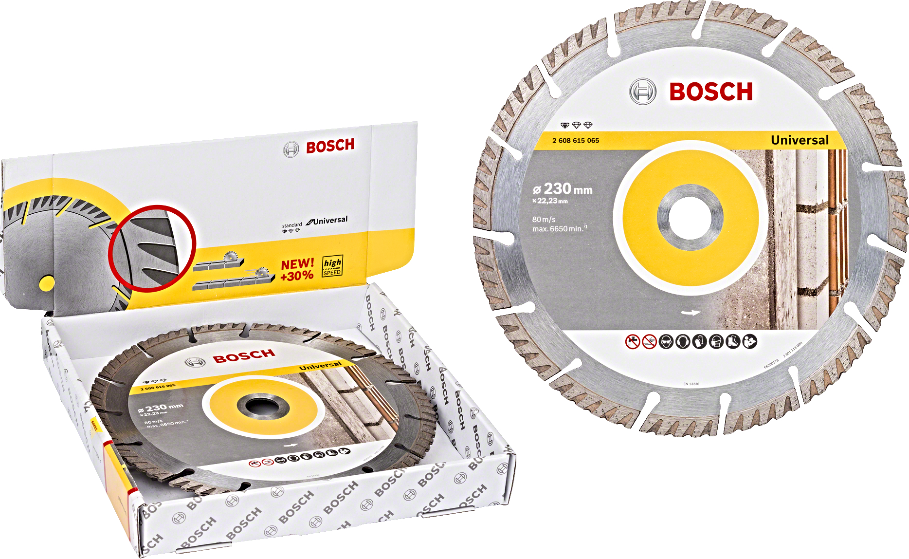 BOSCH sada DIA kotoučů Standard for Universal 230x22.23mm (10 ks)