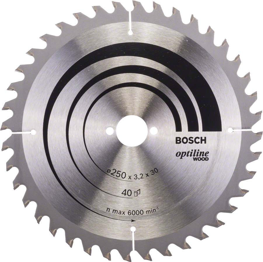 BOSCH Optiline Wood kotouč na dřevo 250x30mm (40Z)