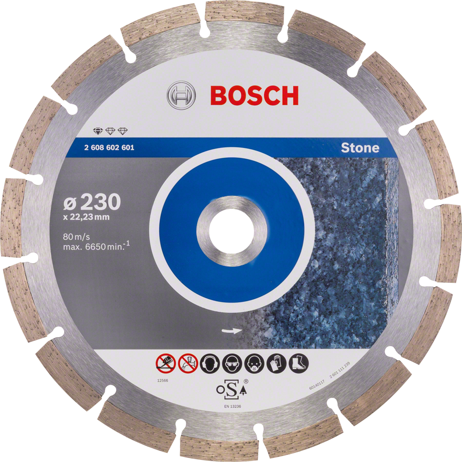 BOSCH 230x22,23mm DIA kotouč na kámen a žulu Standard for Stone (2,3 mm)