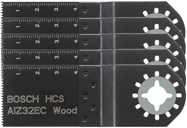 BOSCH AIZ 32 EC, HCS ponorný list, Wood, 32x40 mm, balení 5 ks