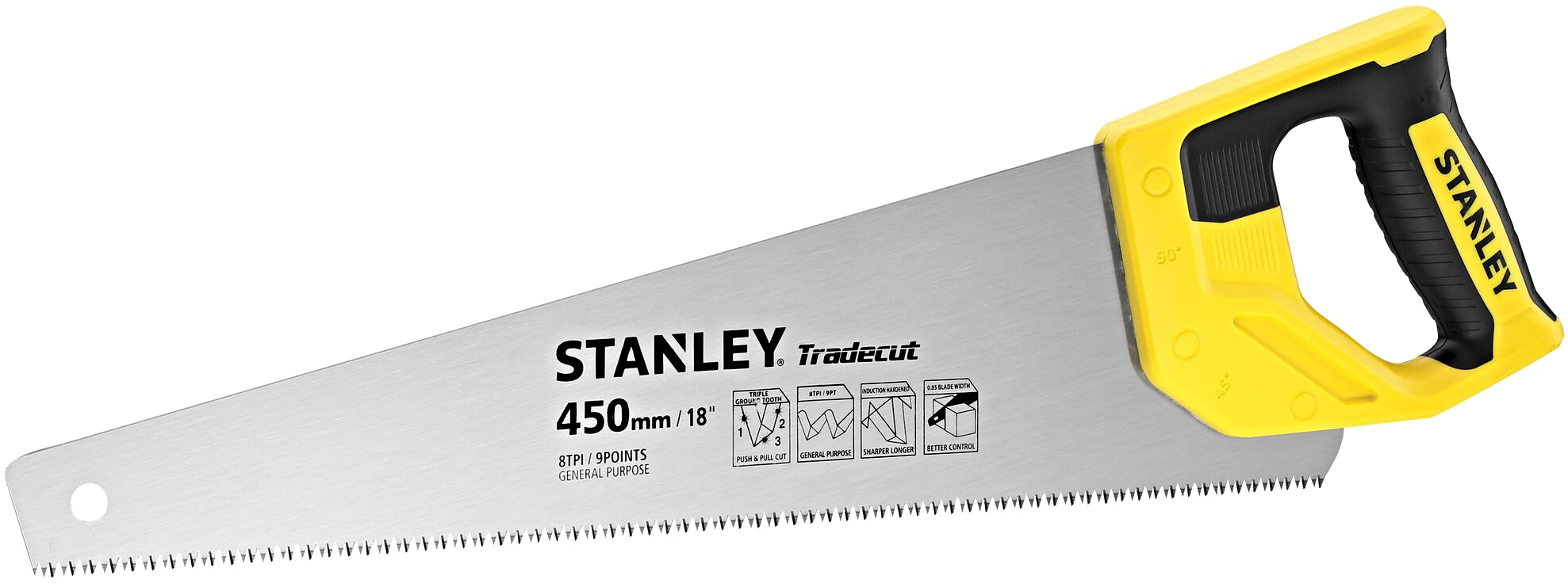 Levně STANLEY STHT20354-1 Tradecut 3.0 ruční pila na dřevo 450mm 7 TPI
