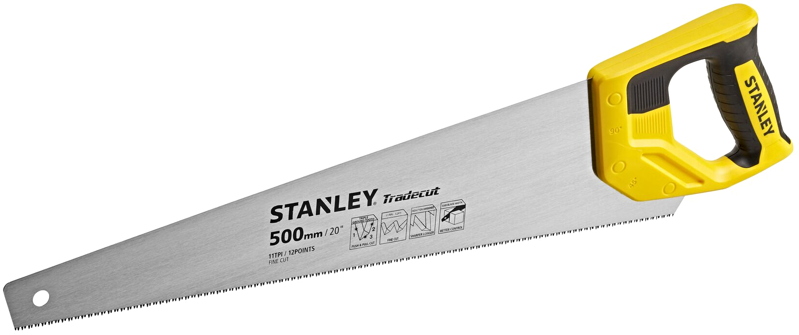 Levně STANLEY STHT20351-1 Tradecut 3.0 ruční pila na dřevo 500mm 11 TPI