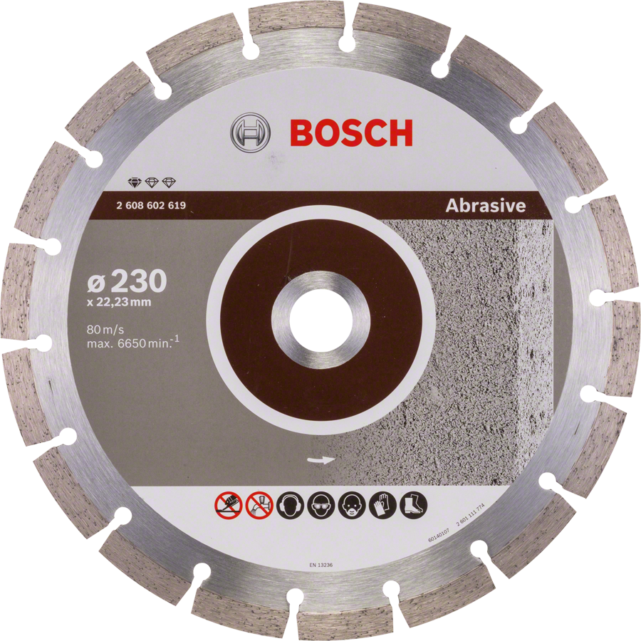 Levně BOSCH 230x22.23mm DIA kotouč Standart for Abrasive (2.3 mm)