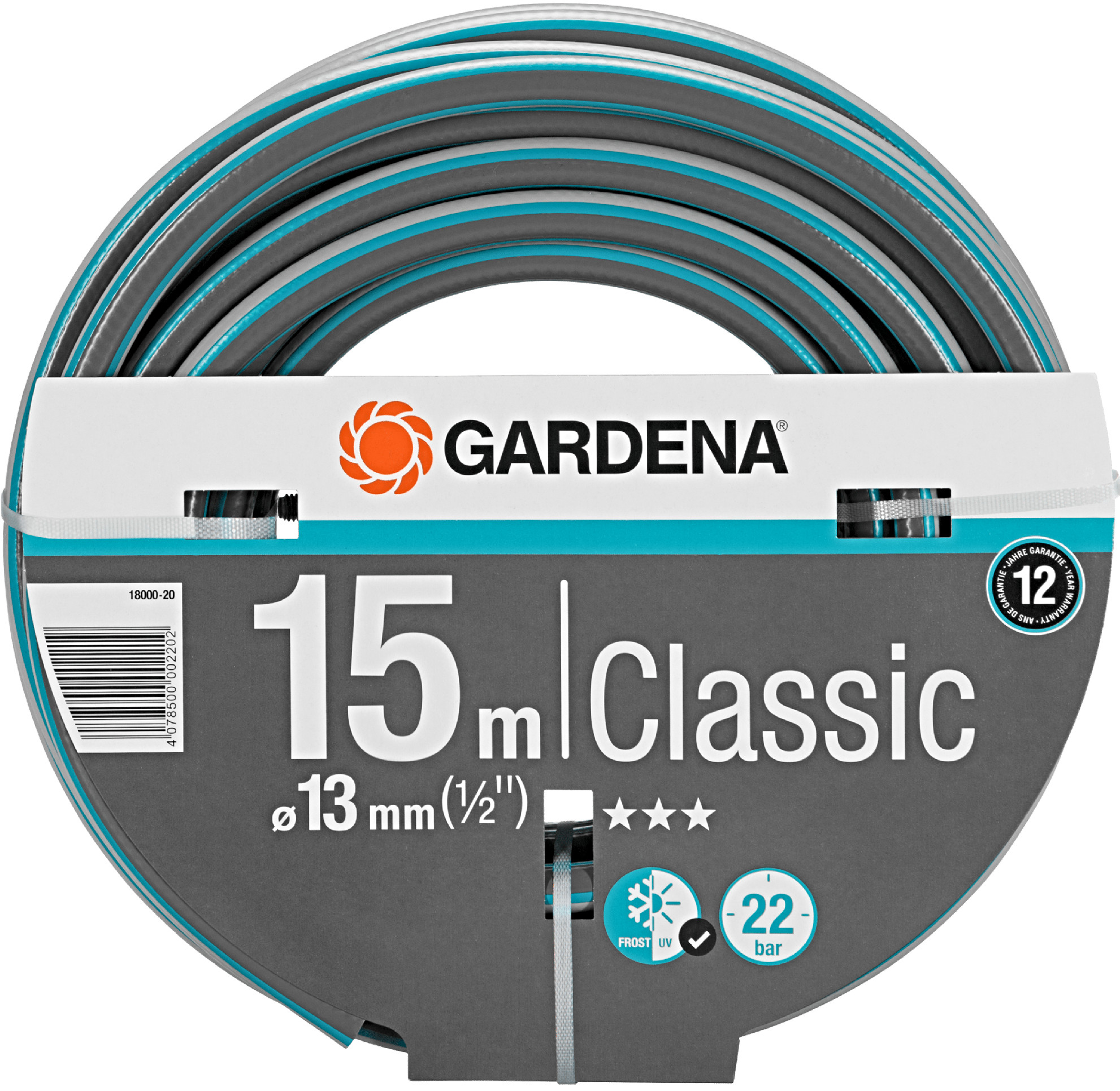 GARDENA 18000-20 zahradní hadice hadice Classic 1/2" (13 mm) - délka 15 m