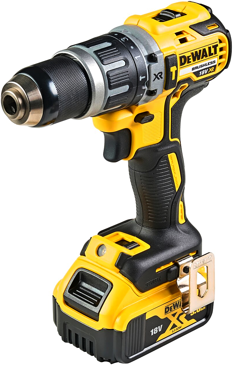 DeWALT DCD796P2 (2x5Ah) 18V XR bezuhlíková aku příklepová vrtačka / 70 Nm