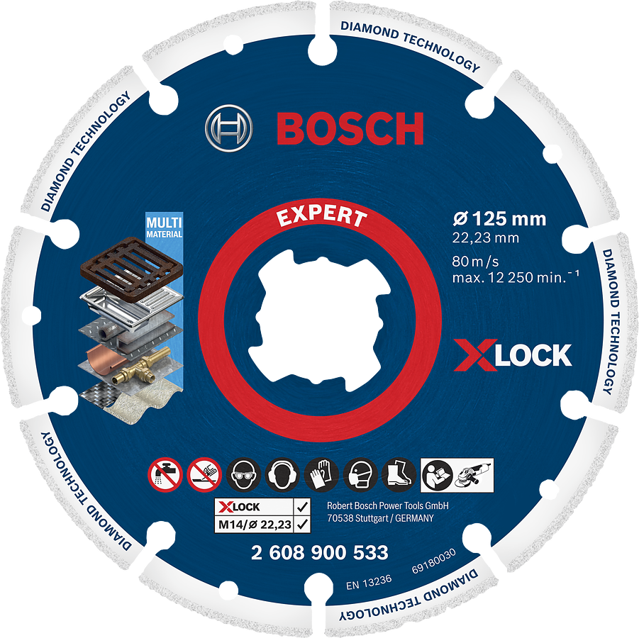Levně BOSCH Expert 125mm DIA kotouč na kov Diamond Metal Wheel X-LOCK