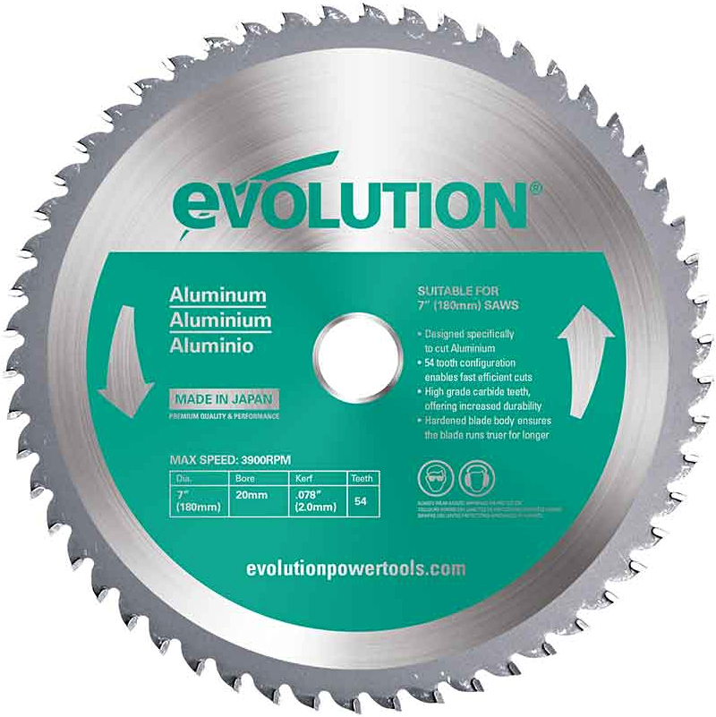 Levně EVOLUTION EV018054 180x20mm (54Z) pilový kotouč na hliník