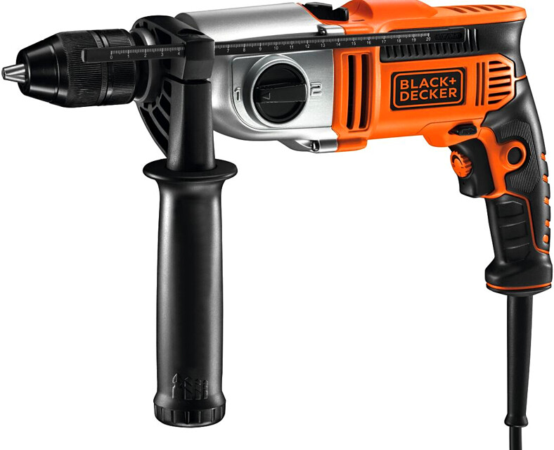 Levně BLACK+DECKER KR8542K (850W) příklepová vrtačka - kovové sklíčidlo