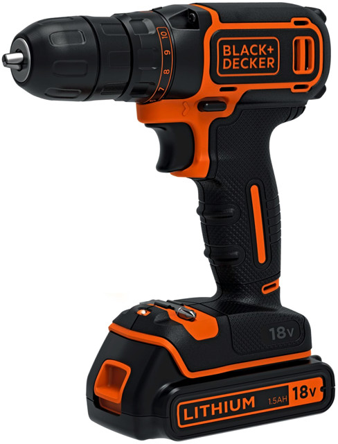 Levně BLACK+DECKER 18V aku vrtačka BDCDC18B