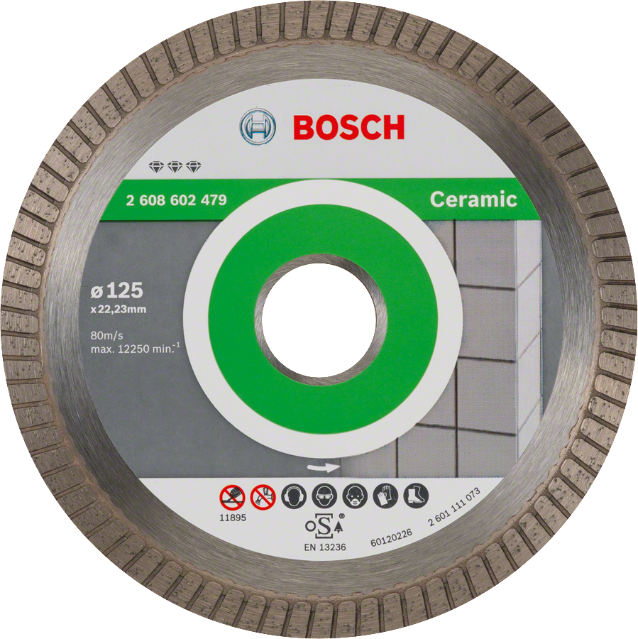 BOSCH DIA kotouč Best for Ceramic Extraclean Turbo 125mm (22,23/1,4 mm)