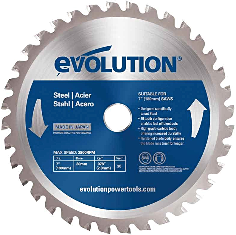 Levně EVOLUTION EV018031 180x20mm (36Z) pilový kotouč na řezání oceli