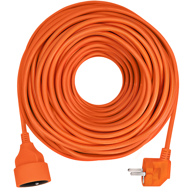 SOLIGHT PS11 prodlužovací kabel - spojka, 1 zásuvka, 40 m, 3 x 1,5mm2, oranžová