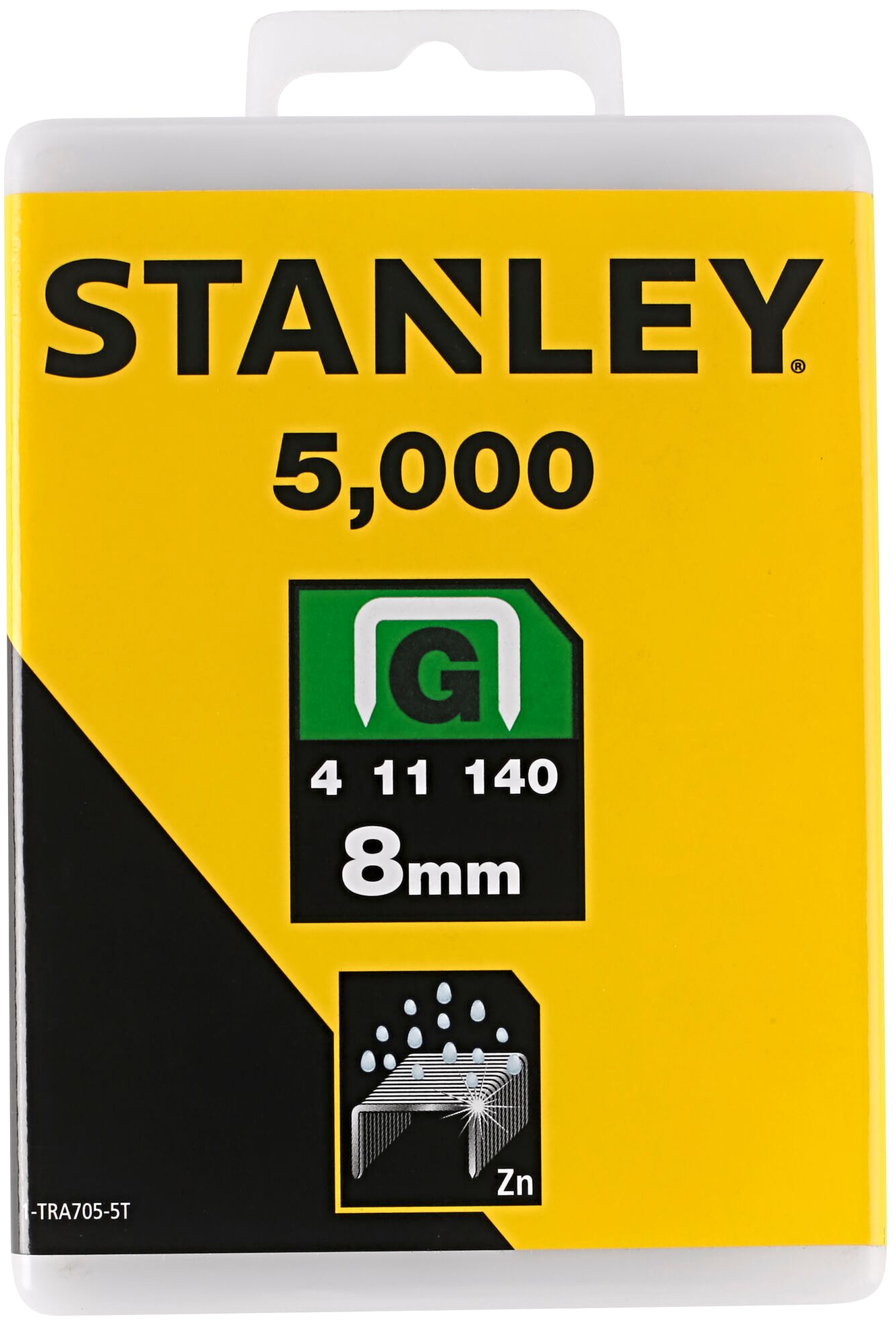 Levně STANLEY 1-TRA705-5T spony HD typ G - 10,6 mm, délka 8 mm, 5000 ks