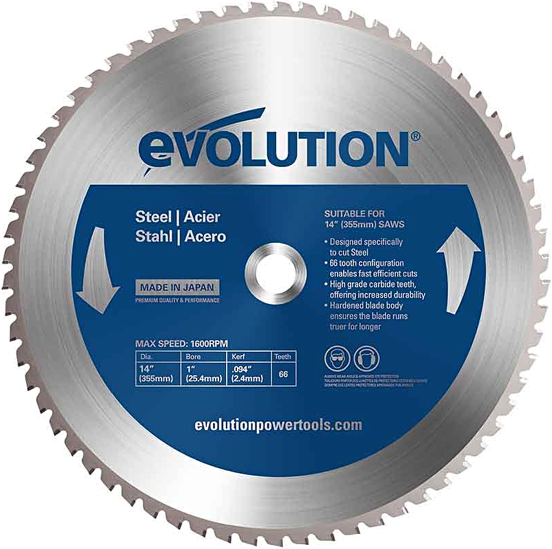 EVOLUTION EV035066 355x25,4mm (66Z) pilový kotouč na řezání oceli