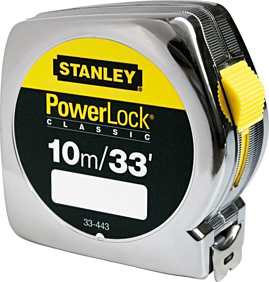 STANLEY 0-33-443 svinovací metr Powerlock ABS m/palce 10 m x 25 mm