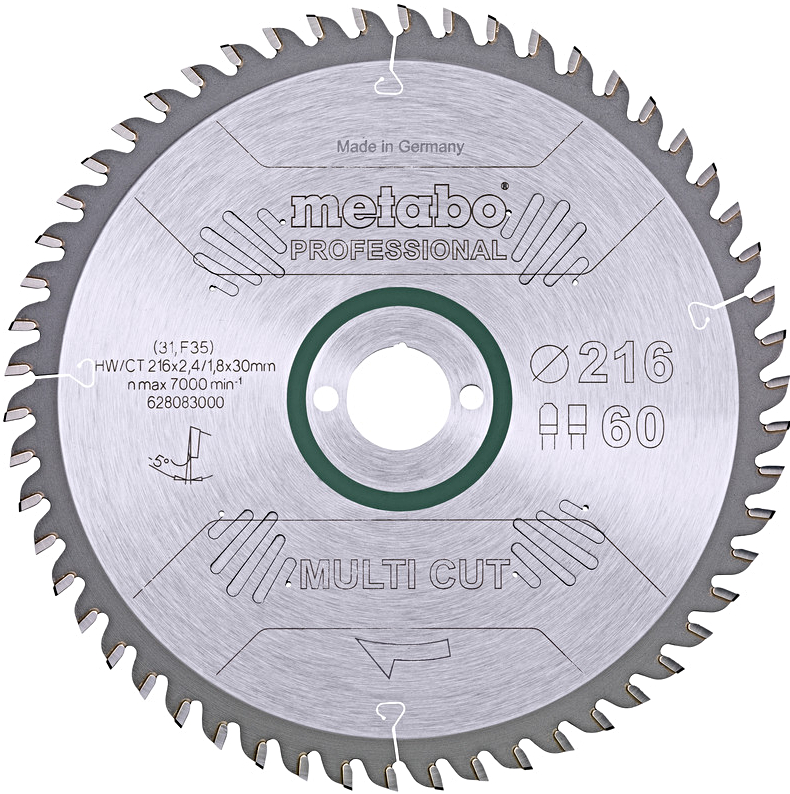 Levně METABO pilový kotouč Multi Cut 216x30mm (60 zubů)