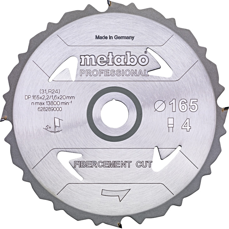 Levně METABO Fibercement Cut Professional pilový kotouč 165x20mm (DFZ4)