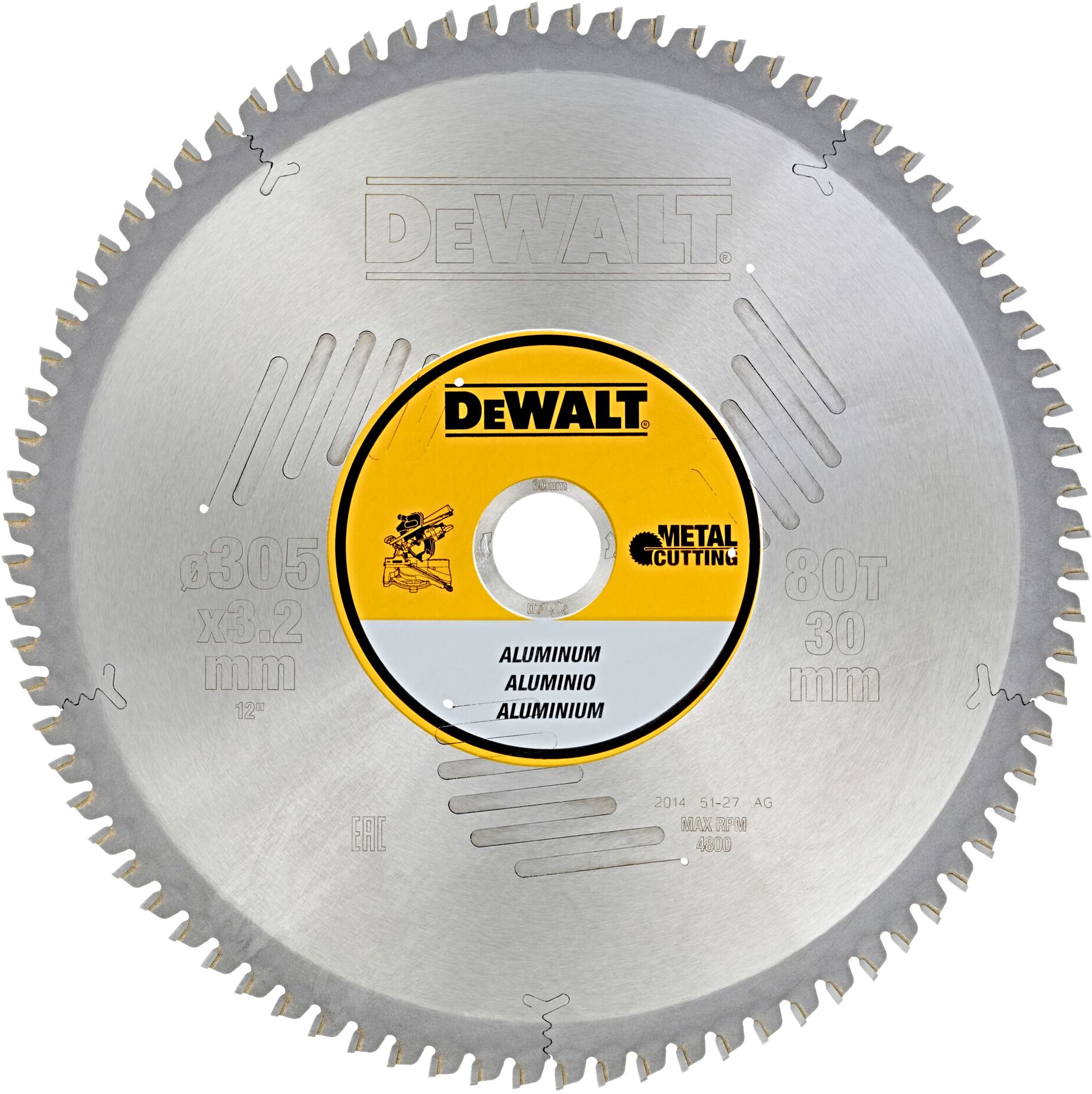 DeWALT DT1916 305x30mm (80Z) pilový kotouč na hliník