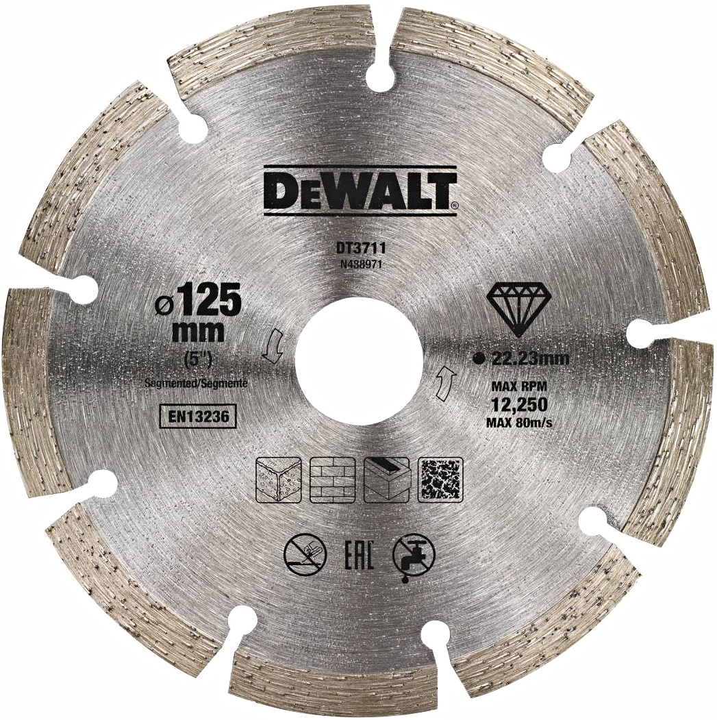 Levně DeWALT DT3711 125x22.23mm DIA kotouč na řezání betonu a cihel