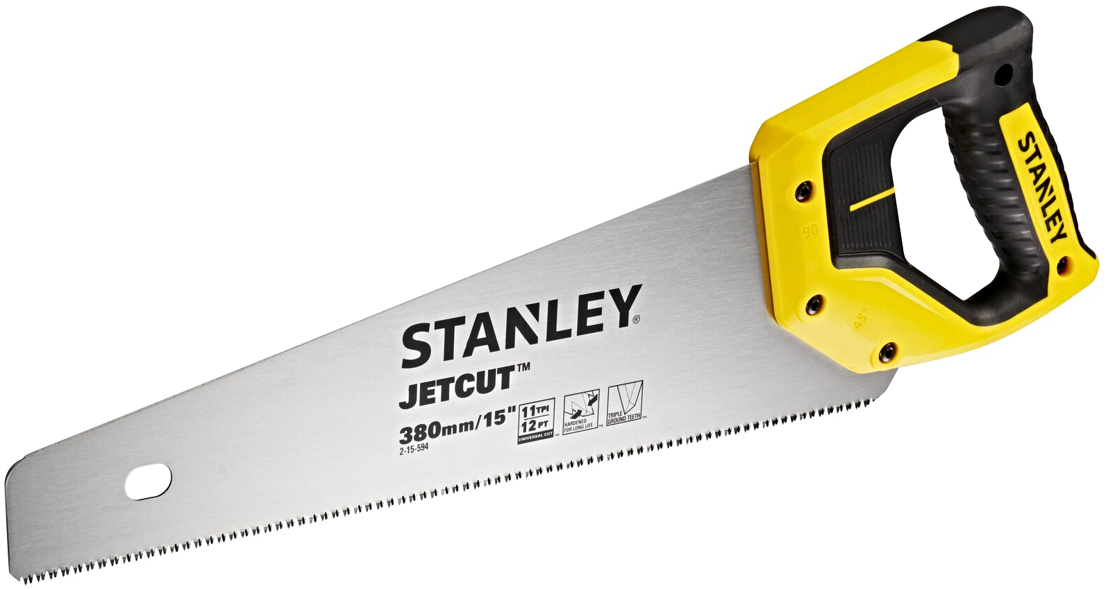 Levně STANLEY 2-15-594 ruční pila na dřevo JETCUT standardní zuby 11 TPI - 380 mm