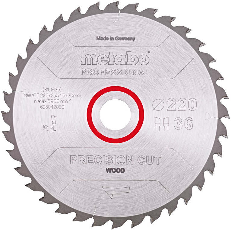 METABO pilový kotouč Precision Cut Wood Prof. 220x30mm (36 zubů)